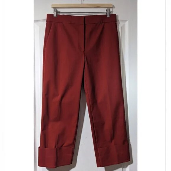 COS Red Ankle Cropped Pants - Picture 2 of 14